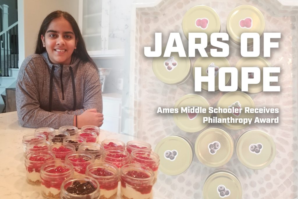 Jars of Hope: Ames Middle Schooler Receives Philanthropy Award