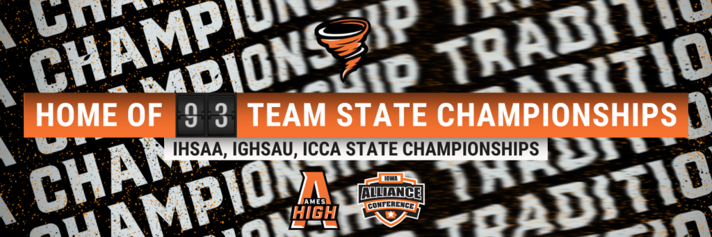 As of the start of the 2022 2023 school year, Ames has won a total 93 state championships in IHSAA, IGHSAU, and ICCA competition.